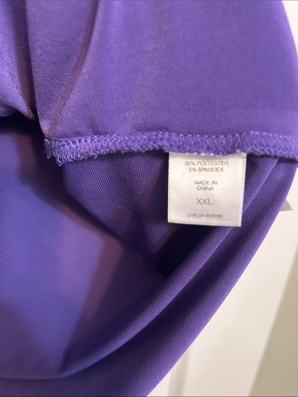 New York & Company Purple Tie-Neck Sleeveless Top - Picture 4 of 4